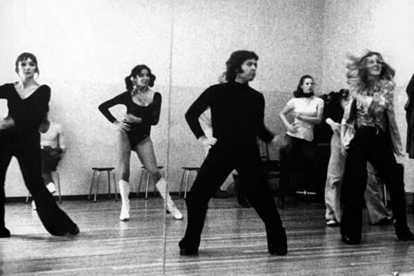 Ensayo con Sandra Lebrocq y el ballet para la temporada de 1974.
