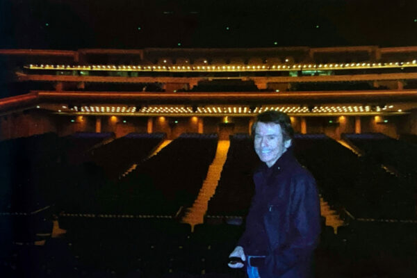 Durante un ensayo en el escenario del teatro del Kremlin.