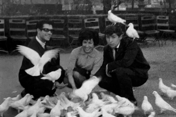 Con Paco Gordillo en el parque de María Luisa de Sevilla.
