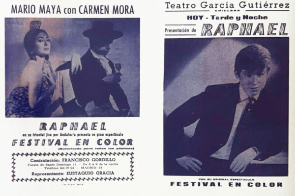 Programa de la actuación de 'Festival en color' en el Teatro García Gutiérrez de Chiclana.