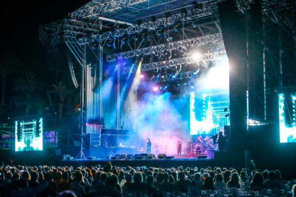 Durante su actuación en el Concert Music Festival 2021, en Sancti Petri.
