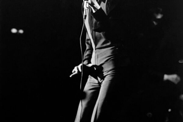El cantante durante una actuación en el Luna Park de Buenos Aires.