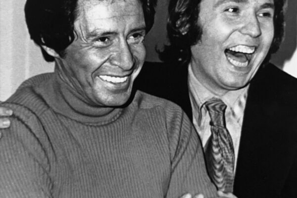 Raphael con Eddie Fisher en el Palladium de Londres.