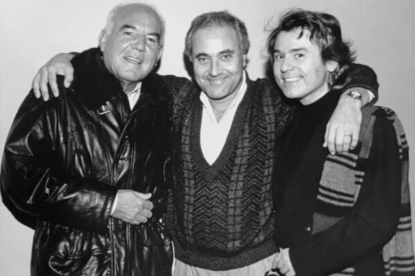 Tomás Muñoz, Bebu Silvetti y Raphael en Los Ángeles.