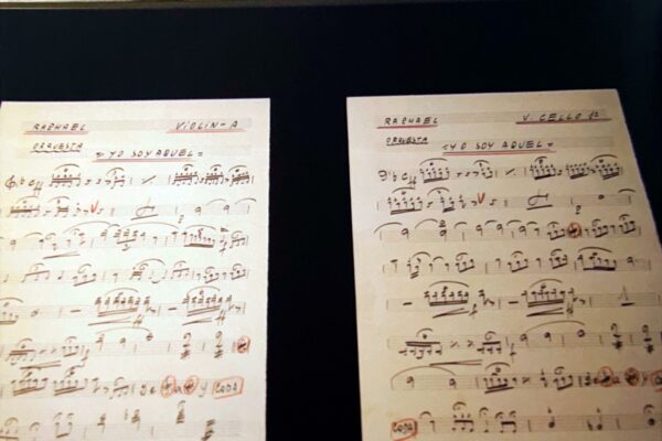 Partitura original de 'Yo soy aquel'.