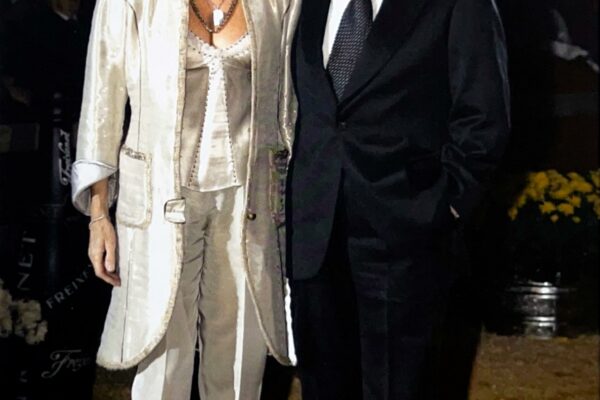 Con Jacqueline Bisset, dos años después del trasplante y ya con un aspecto estupendo.